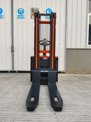 新型可调式 24V 蓄电池叉车电动双托盘搬运堆高车
